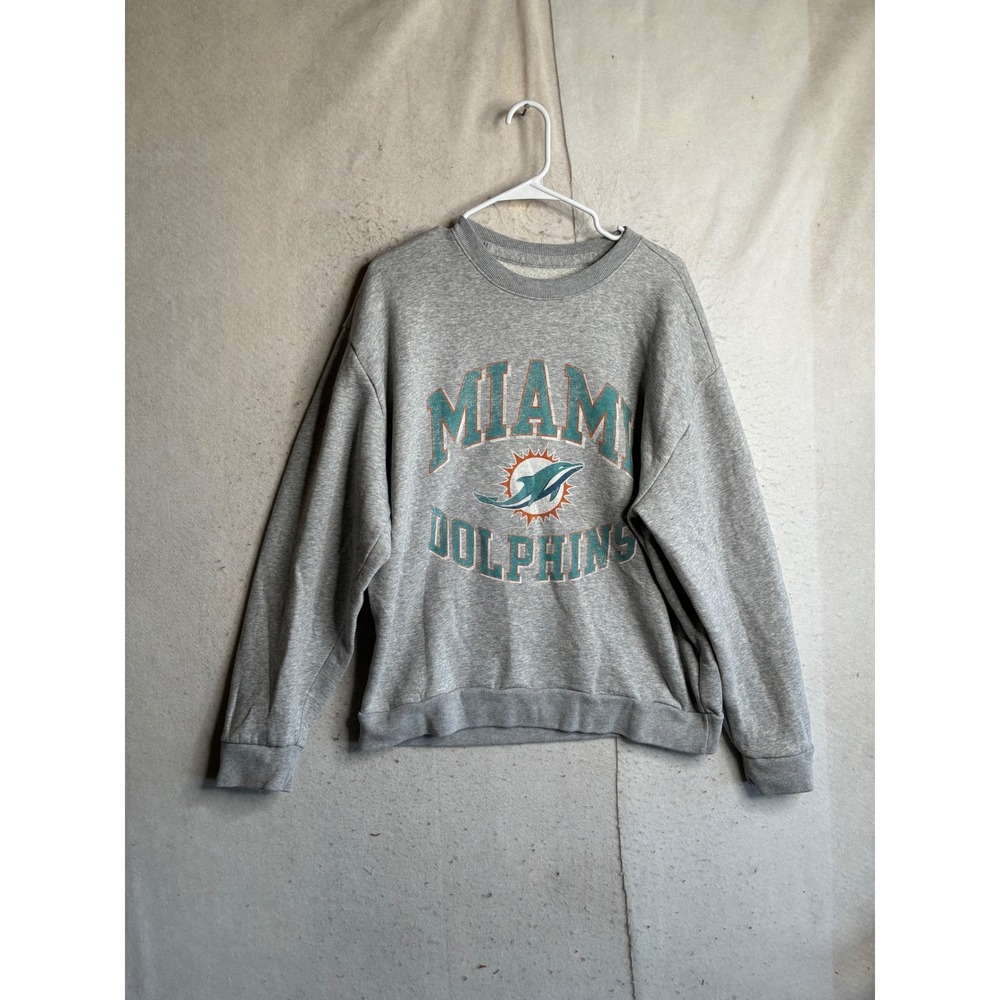 Abercrombie & Fitch NFL Miami Dolphins Gray Relaxed Sweatshirt Large 8168